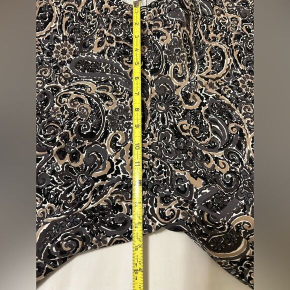 NWOT Isaac Mizrahi Live! 24/7 Stretch Paisley Pants size 32W - Picture 3 of 10